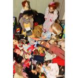 TWO BOXES OF COLLECTORS DOLLS AND A TEDDY BEAR, to include Brenda Price 'Promenade Costume c.