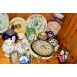 A COLLECTION OF CERAMICS, etc, to include Royal Doulton Series Ware, Quimper, Standard China teaset,