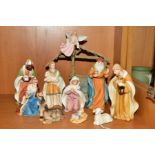 A BOXED ROYAL DOULTON 'PETITE MUSICAL NATIVITY' FROM HOLIDAY TRADITONS COLLECTION, to include Baby