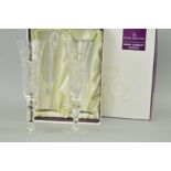 A BOXED SET OF TWO ROYAL DOULTON/WEBB CORBET ARCHIVES CHAMPAGNE FLUTES