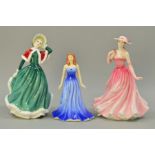 THREE BOXED ROYAL DOULTON FIGURES, 'Christmas Day 2001' HN4315, 'Chloe' Lady of the Year 2000,