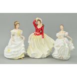 THREE BOXED ROYAL DOULTON FIGURES, 'Lucy' HN3653, 'Alice' Lady of the year 1999 HN4003 and '