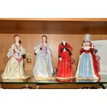 FOUR ROYAL DOULTON LIMITED EDITION FIGURINES, from the Reynolds Ladies Collection, 'Countess