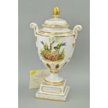 A ROYAL WORCESTER 200TH ANNIVERSARY COLLECTION QUEEN CHARLOTTE LIMITED EDITION VASE AND COVER,