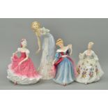 FOUR ROYAL DOULTON SECONDS FIGURES, 'Olivia' HN3339, 'Amy' figure of the year 1991 HN3316, 'Summer's