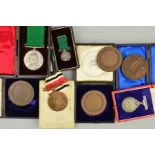 A NUMBER OF MEDALS AND MEDALLIONS, to a member of the Volunteer Reserve Force, Victoria Regina