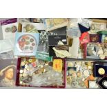 FOUR BOXES OF COINS, COMMEMORATIVES, etc, to include over approximately 800 grams of mixed silver
