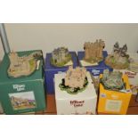 FIVE BOXED LILLIPUT LANE SCULPTURES, from Historic Castles of Britain series 'Stokesay', '