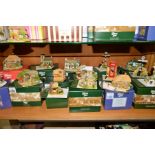 FIFTEEN BOXED LILLIPUT LANE SCULPTURES FROM THE VISITOR CENTRE SPECIALS, (fourteen with deeds), '