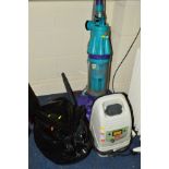 A DYSON DC07 UPRIGHT VACUUM, and a Polti Vaporetto steam cleaner with accessories and attachments (