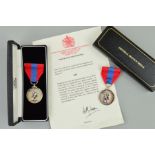 TWO ERII BOXED IMPERIAL SERVICE MEDALS, laser engraved naming to Mrs Annette Griggs & Peter