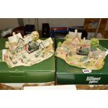 TWO BOXED LILLIPUT LANE SCULPTURES, 'Full Steam Ahead' L2365 (British Collection) and 'Homeward