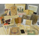 A LARGE BOX CONTAINING A LARGE AMOUNT OF HISTORICAL MILITARY EPHEMERA, relating to WWI/II etc,