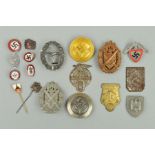 A COLLECTION OF GERMAN 3RD REICH, PRE WWII AND WWII BADGES AND INSIGNIA, to include 'R.A.D.' pins