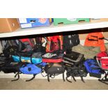 FOURTEEN VARIOUS RUCKSACKS INCLUDING Superdry, Cougar, Targus and a Tipi Tent