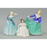 THREE ROYAL DOULTON FIGURES, 'Janette' HN3415, 'Celeste', HN2237 and 'Amanda' HN3635 (3)