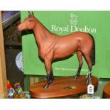 A BOXED ROYAL DOULTON HORSE, 'Red Rum' DA18, style one, from Connoisseur Horses series