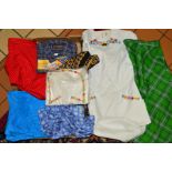 VARIOUS FRENCH CLOTHING, to include Rodie, Paris blouse, (design similar to Victor Vasarely