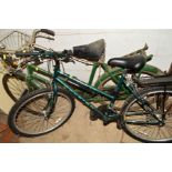 A GREEN RALEIGH ATLANTA LADIES BIKE, together with a vintage ladies bike (2)