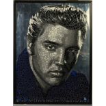 PAUL NORMANSELL (BRITISH 1978), 'Elvis Presley', initialled bottom right, enamel paint on aluminium,