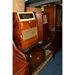 A BLAUPUNKT GRAMOPHONE, together with a Regentone walnut cased gramophone, an oak cased speaker