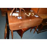 A GEORGIAN MAHOGANY PEMBROKE TABLE