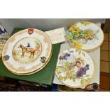 A SET OF EIGHT HEINRICH VILLEROY AND BOCH CABINET PLATES, 'Fairies of the Fields and Flowers',