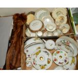 TWO BOXES OF CERAMICS, etc, to include Royal Worcester 'Evesham', Royal Doulton 'Rondelay', Ideal