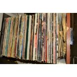 A DRAWER OF OVER 100 L.P'S, 12'' AND OVER 30 7'' SINGLES, by artists such as Led Zepplin, Jethro