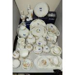 AYNSLEY COTTAGE GARDEN to include storage jars, trays, pin dishes and trinkets etc