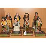 EIGHT AYNSLEY FIGURES FROM THE DICKENS SERIES, to include 'Oliver Twist', 'The Artful Dodger', '