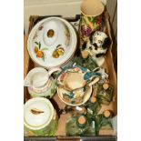 ASSORTED CERAMICS, etc, to include a Border Fine Arts Country Kitchen bowl, Masons Ironstone '