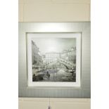 HENDERSON C15Z (BRAZIL 1960), a mounted and framed limited edition hand enhanced canvas, 'City