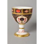 A ROYAL CROWN DERBY IMARI CHALICE, '1128' gold banded pattern, a pre-release edition of 300
