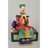 REG JOHNSON (1909-1993), a studio pottery figure 'Mandarin' approximately 20cm (Royal Doulton potter