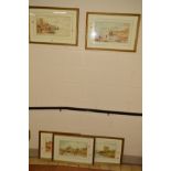 A. COLEMAN (BRITISH 19TH CENTURY), five watercolours depicting coastal and landscape scenes,