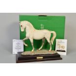 A BOXED ROYAL DOULTON LIMITED EDITION HORSE, 'The Lipizzaner' DA243, No.708/1500, modelled by