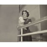 A GICLEE PRINT OF ELIZABETH TAYLOR, produced for the Cruise Ship Queen Elizabeth, 7/25, mounted,