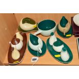 CARLTONWARE CRUETS, SAUCE BOATS ETC (15)