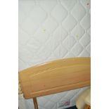 A SHAKESPEARE 4' 6'' DIVAN BED, with pocket spring and memory foam mattress and headboard