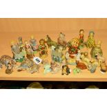A GROUP OF WADE WHIMSIES, to include ten large Nursery Rhyme figures, five smaller Nursery Rhyme