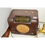 A BUSH BAKELITE RADIO, width 29cm x depth 18cm x height 23cm