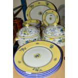 SPODE 'ALBANY' PART DINNER WARES, pattern No S3670, to include two covered tureens, oval platter,