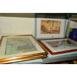 SIX WILLIAM RUSSELL-FLINT PRINTS, to include 'The Wishing Well' and 'The Marchesa's Boathouse', both