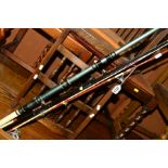 SIX VARIOUS FISHING RODS