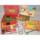 A BOXED MECCANO SET, No.6, c.1950's, red and green era, contents not checked, contains Ball