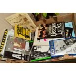 A BOX OF VARIOUS BOOKS, relating to Boxing (Muhammad Ali) and Beatles, etc, various titles