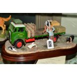 A BORDER FINE ARTS LIMITED EDITION SCULPTURE, 'Afternoon Deliveries' (lorry, geese and pigs), B1022,