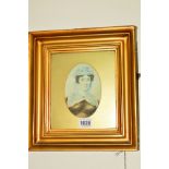 A WATERCOLOUR PORTRAIT OF ANNE POYSER AGED 27, dated 1832, unsigned, mounted, framed and glazed,