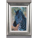 ROLF HARRIS (AUSTRIALIAN 1930) 'YOUNG ZEBRA', a limited edition artist proof print 5/20, signed with
